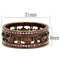 Vintage Engagement Rings TK2204LC Coffee light Stainless Steel Ring with Crystal