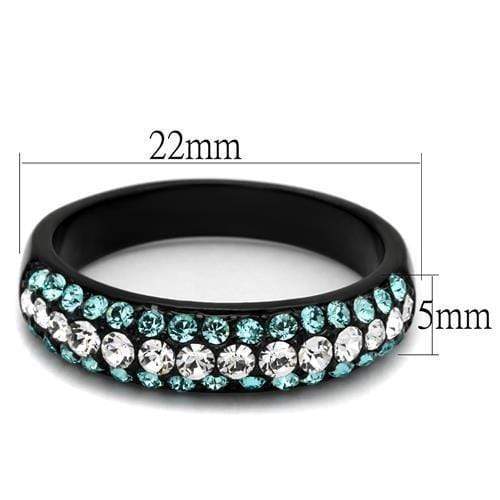 Vintage Engagement Rings TK2205 - Stainless Steel Ring with Crystal