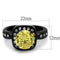 Vintage Engagement Rings TK2208 Black - Stainless Steel Ring with CZ