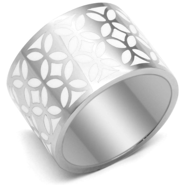 Vintage Engagement Rings TK677 Stainless Steel Ring with Epoxy