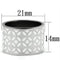 Silver Jewelry Rings Vintage Engagement Rings TK677 Stainless Steel Ring with Epoxy Alamode Fashion Jewelry Outlet