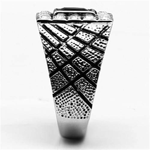 Vintage Engagement Rings TK700 Stainless Steel Ring with Synthetic