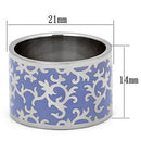 Vintage Engagement Rings TK825 Stainless Steel Ring with Epoxy