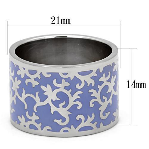 Vintage Engagement Rings TK825 Stainless Steel Ring with Epoxy