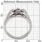 Vintage Engagement Rings TK8X039 Stainless Steel Ring