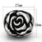 Vintage Engagement Rings TK922 Stainless Steel Ring with Epoxy in Jet