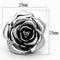 Vintage Engagement Rings TK923 Stainless Steel Ring with Epoxy in Jet