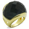 Silver Jewelry Rings Vintage Gold Rings LO1172 Gold Brass Ring with Precious Stone in White Alamode Fashion Jewelry Outlet