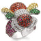 Silver Jewelry Rings Vintage Gold Rings LO1329 Rhodium+Gold+ Ruthenium Brass Ring in Ruby Alamode Fashion Jewelry Outlet