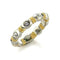 Silver Jewelry Rings Vintage Gold Rings LO148 Matte Gold & Rhodium Brass Toe Ring with Crystal Alamode Fashion Jewelry Outlet