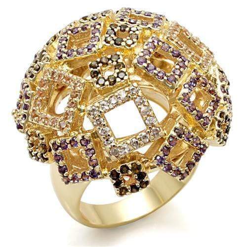Silver Jewelry Rings Vintage Gold Rings LO1485 Imitation Gold Brass Ring with AAA Grade CZ Alamode Fashion Jewelry Outlet