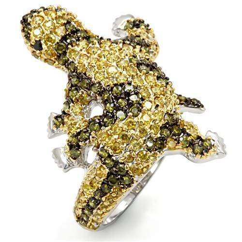 Silver Jewelry Rings Vintage Gold Rings LO1591 Gold+Ruthenium Brass Ring with AAA Grade CZ Alamode Fashion Jewelry Outlet