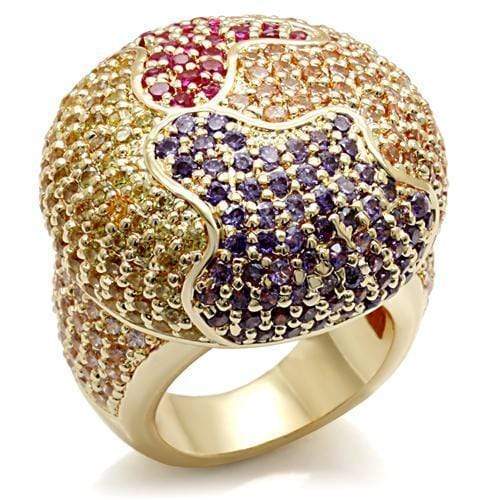 Silver Jewelry Rings Vintage Gold Rings LO1598 Imitation Gold Brass Ring with AAA Grade CZ Alamode Fashion Jewelry Outlet