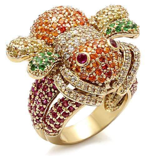 Silver Jewelry Rings Vintage Gold Rings LO1603 Imitation Gold Brass Ring with Synthetic in Ruby Alamode Fashion Jewelry Outlet