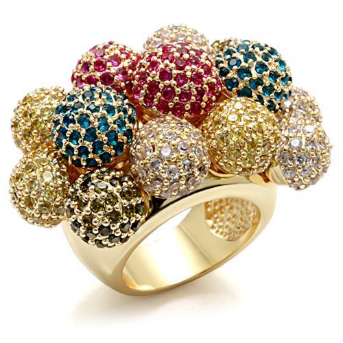 Silver Jewelry Rings Vintage Gold Rings LO1604 Imitation Gold Brass Ring with AAA Grade CZ Alamode Fashion Jewelry Outlet