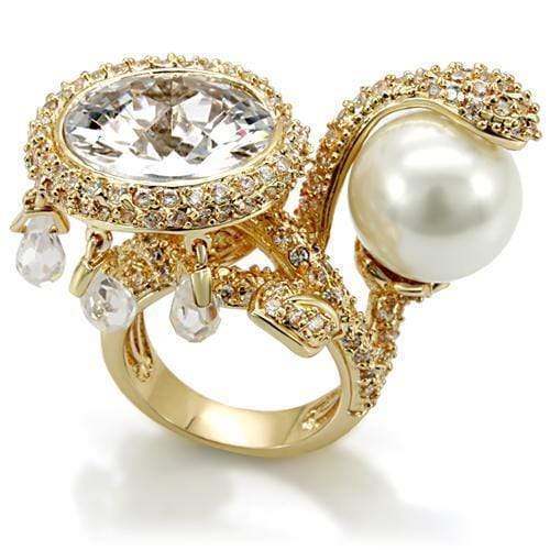 Silver Jewelry Rings Vintage Gold Rings LO1607 Imitation Gold Brass Ring with AAA Grade CZ Alamode Fashion Jewelry Outlet
