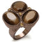 Silver Jewelry Rings Vintage Gold Rings LO1640 Chocolate Gold Brass Ring with Top Grade Crystal Alamode Fashion Jewelry Outlet