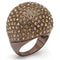 Silver Jewelry Rings Vintage Gold Rings LO1652 Chocolate Gold Brass Ring with Top Grade Crystal Alamode Fashion Jewelry Outlet