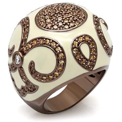 Silver Jewelry Rings Vintage Gold Rings LO1656 Chocolate Gold Brass Ring with AAA Grade CZ Alamode Fashion Jewelry Outlet