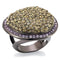 Silver Jewelry Rings Vintage Gold Rings LO1694 Chocolate Gold Brass Ring with Top Grade Crystal Alamode Fashion Jewelry Outlet