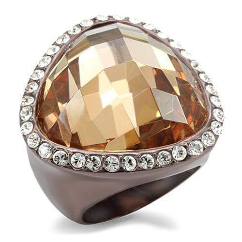 Silver Jewelry Rings Vintage Gold Rings LO1697 Chocolate Gold Brass Ring with AAA Grade CZ Alamode Fashion Jewelry Outlet