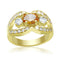 Vintage Gold Rings LO2099 Gold Brass Ring with AAA Grade CZ