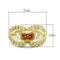 Vintage Gold Rings LO2099 Gold Brass Ring with AAA Grade CZ