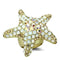 Silver Jewelry Rings Vintage Gold Rings LO2973 Matte Gold Brass Ring with Top Grade Crystal Alamode Fashion Jewelry Outlet