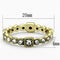 Vintage Gold Rings LO3003 Gold Brass Ring with Top Grade Crystal