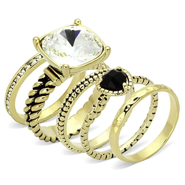 Silver Jewelry Rings Vintage Gold Rings LO3059 Gold Brass Ring with Top Grade Crystal Alamode Fashion Jewelry Outlet