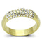 Vintage Gold Rings LO3062 Gold Brass Ring with Top Grade Crystal