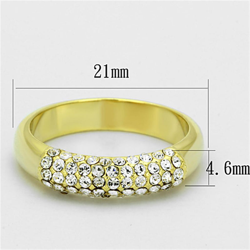 Silver Jewelry Rings Vintage Gold Rings LO3062 Gold Brass Ring with Top Grade Crystal Alamode Fashion Jewelry Outlet