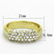 Vintage Gold Rings LO3067 Gold Brass Ring with Top Grade Crystal