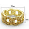 Vintage Gold Rings LO3216 Gold Brass Ring with Top Grade Crystal
