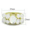 Vintage Gold Rings LO3254 Gold Brass Ring with Synthetic in Aurora Borealis