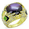 Vintage Gold Rings LO3367 Gold Brass Ring with AAA Grade CZ