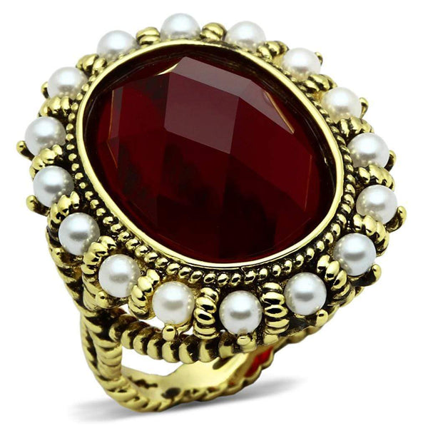 Silver Jewelry Rings Vintage Gold Rings LO3585 Flash Gold Brass Ring with Synthetic in Siam Alamode Fashion Jewelry Outlet