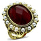 Silver Jewelry Rings Vintage Gold Rings LO3585 Flash Gold Brass Ring with Synthetic in Siam Alamode Fashion Jewelry Outlet