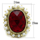 Silver Jewelry Rings Vintage Gold Rings LO3585 Flash Gold Brass Ring with Synthetic in Siam Alamode Fashion Jewelry Outlet