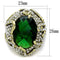 Silver Jewelry Rings Vintage Gold Rings LO3588 Flash Gold Brass Ring with Synthetic in Emerald Alamode Fashion Jewelry Outlet