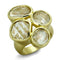 Silver Jewelry Rings Vintage Gold Rings LO3599 Gold & Brush Brass Ring with Synthetic Alamode Fashion Jewelry Outlet
