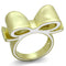 Silver Jewelry Rings Vintage Gold Rings LO3600 Gold & Brush Brass Ring with Epoxy in White Alamode Fashion Jewelry Outlet