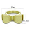 Silver Jewelry Rings Vintage Gold Rings LO3600 Gold & Brush Brass Ring with Epoxy in White Alamode Fashion Jewelry Outlet