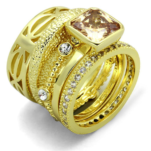 Silver Jewelry Rings Vintage Gold Rings LO3647 Gold Brass Ring with AAA Grade CZ Alamode Fashion Jewelry Outlet