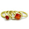 Silver Jewelry Rings Vintage Gold Rings LO3649 Gold Brass Ring with AAA Grade CZ in Orange Alamode Fashion Jewelry Outlet