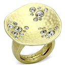 Silver Jewelry Rings Vintage Gold Rings LO3694 Gold & Brush Brass Ring with Top Grade Crystal Alamode Fashion Jewelry Outlet