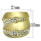 Silver Jewelry Rings Vintage Gold Rings LO3898 Gold & Brush Brass Ring with Top Grade Crystal Alamode Fashion Jewelry Outlet