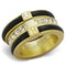 Silver Jewelry Rings Vintage Gold Rings LO3923 Gold & Brush Brass Ring with Top Grade Crystal Alamode Fashion Jewelry Outlet