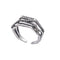 Silver Jewelry Rings Vintage Pattern Women Double Layer Irregular Letter Carving Design Sterling Silver Ring TIY
