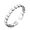 Silver Jewelry Rings Vintage Style Women Simple Design Adjustable Sterling Sliver Ring TIY